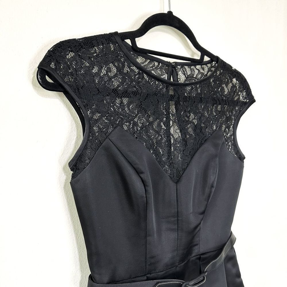 THEIA Lace Pattern Mini Dress - Picture 7 of 13